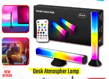 ليد اضاءة ملونة اكسسوارات مكتبي Desk Atmosphere Lamp LED RGB Colorful Accessory