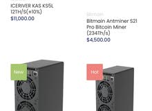 Most Profitable Crypto Miner Hardware -Bitmain, IceRiver, Goldshell