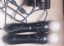 Playstation Move controllers.