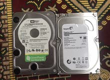 2 هارد دسك مكتبي واحد 1تيرا وواحد 500 جيجا 2 هارد دسك مكتبي واحد 1تيرا وواحد 500 جيجا