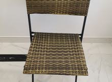 Bamboo-like table and chair suitable for balcony and outdoors table area 69x69cm Bamboo-like table and chair suitable for balcony and outdoors table area 69x69cm
