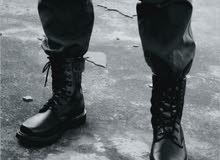 Mens Military Ankle Boots Lace Up PU Leather Tactical Army Black Hiking Fall Mens Military Ankle Boots Lace Up PU Leather Tactical Army Black Hiking Fall