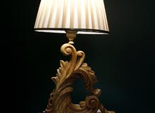 Handcrafted Beech Wood Table Lamp with Elegant Fabric Shade