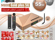 رسيفر ماجستيك majestic m800 gold plus 5g افضل وافضل اشتراكات فقط ب 55 دينار ومع كود هديه لتلفونك