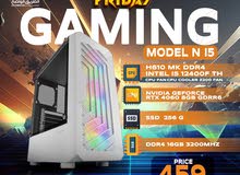 كمبيوتر جيمنج اي فايف جيل 12  وكرت شاشة 3050  COMPUTER GAMING  WITH 4 FAN  Core I5 12TH -12400