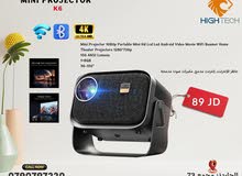بروجكتر سينمائي منزلي وايرلس صغير وخفيف لمشاهدة الأفلام-Wireless K6 Projector