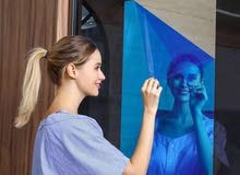مرايا لاصقه رول لاصقه 100سم في 50 سم رول ستيكر مرايه ديكور مراية.مرآيه