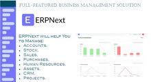 ERPNext - COMPLETE ACCOUNTING & MANAGMENT SYSTEM ERPNext - COMPLETE ACCOUNTING & MANAGMENT SYSTEM