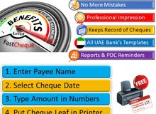 Cheque Printing Software and Printer (طباعة الشيكات المصرفية)