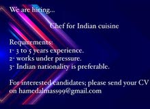 Indian style restaurant is looking to hire a cook Job Indian style restaurant is looking to hire a cook Job
