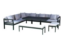 Sofa and Dining Table – 9 Seater Black & White Color Sofa and Dining Table – 9 Seater Black & White Color