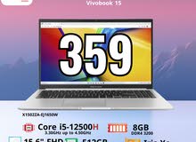 Laptop asus Vivobook 15   Ci5-12H لابتوب اسوس كور اي 5 الجيل الثاني عشر H