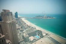 دبي JBR ابراج شاطئ جميرا -  1 غرفة و صالة مفروشة سوبرلوكس ايجار شهري شامل+تامين+عمولة