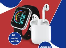 9C Smart Watch + Airpods i12 9C Smart Watch + Airpods i12