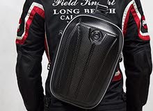 Motorcycle Tail Bag with Carbon Fiber Texture