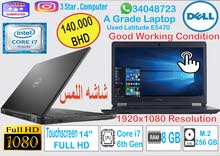 Dell i7 Touch Screen Laptop 6th Gen 35x Faster M.2 SSD 256 GB 8GB Ram Full HD 1080p