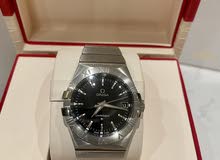 Not Used Stainless Steel Omega Constellation Black Dial