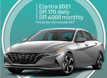 Hyundai Elantra 2021 for rent - Free Delivery for monthly rental