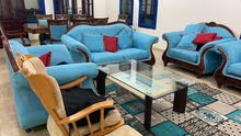 طقم كنب طاولة سفرة خزانتين سجاد وطاولة صغيرة طقم كنب طاولة سفرة خزانتين سجاد وطاولة صغيرة
