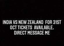 india vs Nz 31oct tickets available