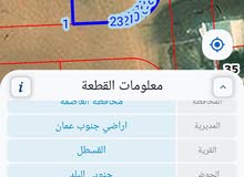 للبيع ارض 500 م في القسطل سكن ج طريق المطار 3 شوارع