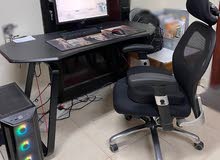 gaming computer + table+ chair