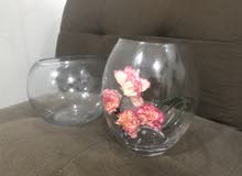 round flower vases
