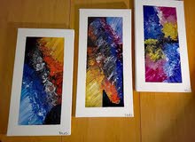 3 لوحات فنية للبيع