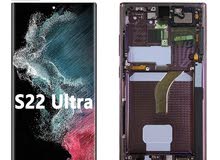 S22 ULTRA LCD شاشه سامسونج اصلي شركه مع فريم .  SAMSUNG S22 ULTRA LCD