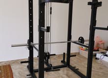 professional power rack, bench, 100kg weight plates, 2.18m Olympic bar professional power rack, bench, 100kg weight plates, 2.18m Olympic bar