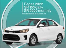 Kia Pegas 2022 for rent - Free delivery for monthly rental