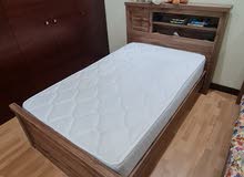 Beautiful double small bed 120 cm high quality mattress