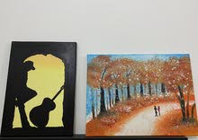 لوحة canvas بالالوان البرتقالي قياس(40*30) والسودة ( 40*20) لوحة canvas بالالوان البرتقالي قياس(40*30) والسودة ( 40*20)