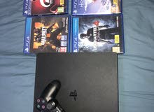 PS4 slim 500gb (in very good condition) (used for only few months) PS4 slim 500gb (in very good condition) (used for only few months)