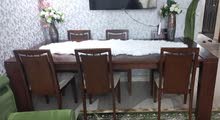 طاولة سفرة 6 كراس بحاله ممتازه للبيع طاولة سفرة 6 كراس بحاله ممتازه للبيع