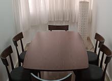 Dining table with 6 chairs for sale in excellent condition