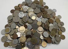 2 كيلوغرام من العملات المعدنية المستعملة من مختلف العالم