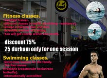 fitness and swimming classes 75%D
