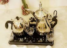 دلة قهوه وشاي الاكترونيه (دلة الخليج ) مع عدة ملحقات