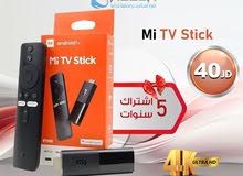 شاومي ستيك اندرويد stic mi android tv full hd  مع اشتراك 5 سنوات هديه