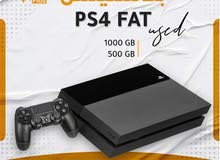 Ps4 fat بلاي ستيشن فور فات  بلايستيشن 4 فات مكفول لمدة سنة