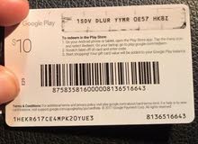 بطاقات جوجل بلاي 5$