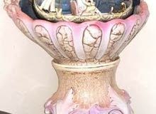 Beautiful italy Porcelain Capodimonte water fountain with lights for Home-Garden-Office