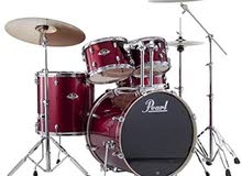 Drums PEARL بحالة الوكالة مع نحاسات Zildjian