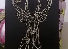 لوحة فنية سترينغ ارت string art لوحة فنية سترينغ ارت string art