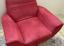 Red Single Sofa Moving in circle