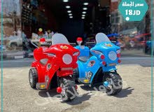 دراجة شرطة مع اصوات شرطة وانارة شرطة  شحن 6 فولت مميزة