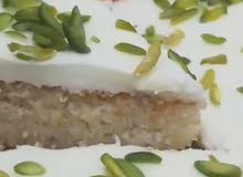 بسبوسه بالقشطه بسبوسه بالقشطه