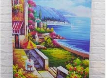 لوحه فنيه جداريه مقاس 80×100 لوحه فنيه جداريه مقاس 80×100