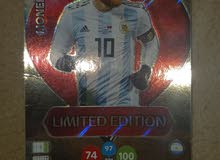 messi world cup panini2018 limited edition بطاقة ميسي كاس العالم نسخة محدودة